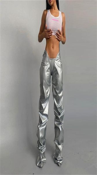 women039s pants capris shiny women hipster solid faux pu leather high street irregular shape folds clothing elastic waist fem6558393, Black;white
women039s pants capris shiny women hipster solid faux pu leather high street irregular shape folds clothing elastic waist fem6558393, Black;white