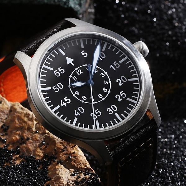 other watches escapement timevh31 quartz movement pilot watch with type b or type a black dial and 42mm case waterproof 100m 230804, Slivery;black
other watches escapement timevh31 quartz movement pilot watch with type b or type a black dial and 42mm case waterproof 100m 230804, Slivery;black