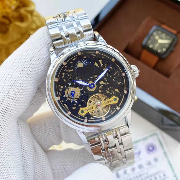 watches survival bracelets automatic mechanical watch men's baidatuo flywheel steel band, Silver
watches survival bracelets automatic mechanical watch men's baidatuo flywheel steel band, Silver