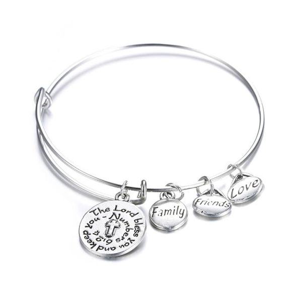 fashion expandable bangle bracelets for women friends love family charms silver plated bracelet friendship jewelry9852783, Black
fashion expandable bangle bracelets for women friends love family charms silver plated bracelet friendship jewelry9852783, Black