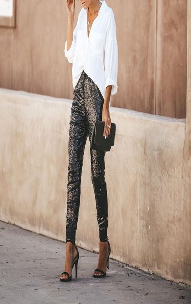 2019 women high waist skinny pant sequins glitter leggings joggings trousers clubwear y2004181483715, Black;white
2019 women high waist skinny pant sequins glitter leggings joggings trousers clubwear y2004181483715, Black;white