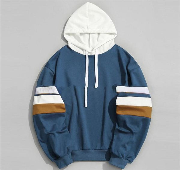men039s hoodies fashion patchwork slim hooded outwear casual long sleeves sweatshirt autumn mens coats8571678, Black
men039s hoodies fashion patchwork slim hooded outwear casual long sleeves sweatshirt autumn mens coats8571678, Black