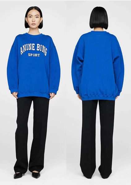 hoodie anines bing women designer sweatshirt classic pullover hoodies letter embroidery inside fleece round neck sweater sports loose sweat, Black
hoodie anines bing women designer sweatshirt classic pullover hoodies letter embroidery inside fleece round neck sweater sports loose sweat, Black