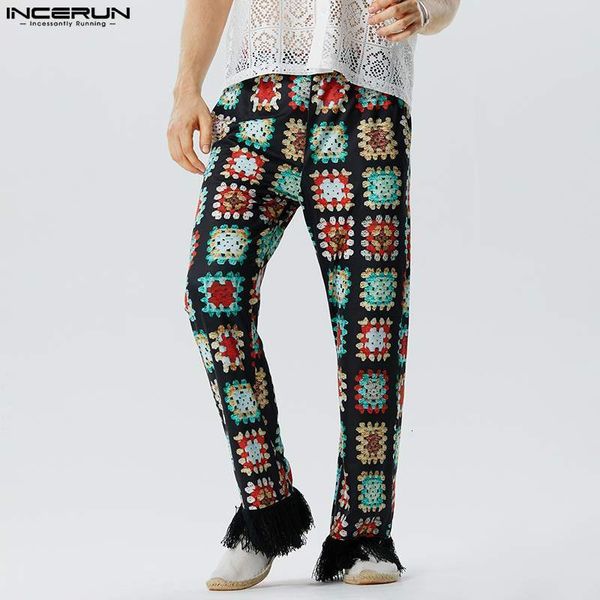 men s pants stylish casual style trousers incerun tracery floral tassel patchwork long male selling pantalons s 5xl 2023 230804, Black
men s pants stylish casual style trousers incerun tracery floral tassel patchwork long male selling pantalons s 5xl 2023 230804, Black