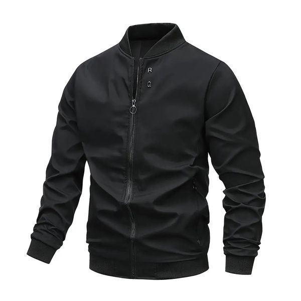men s jackets casual with zipper pockets soild rq letter metal decoration clothes outerwear s 230803, Black;brown
men s jackets casual with zipper pockets soild rq letter metal decoration clothes outerwear s 230803, Black;brown