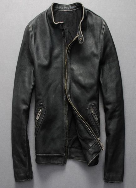 vintage genuine leather jacket men black cowskin short simple motorcycle jacket men039s thin leather coat chaqueta cuero hombre7147382
vintage genuine leather jacket men black cowskin short simple motorcycle jacket men039s thin leather coat chaqueta cuero hombre7147382