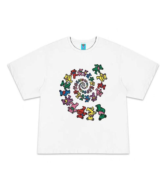 2021 summer style vortex bear print casual loose tee fashion trendy short sleeve all match tshirt big size oversized plus cl7963033, White;black
2021 summer style vortex bear print casual loose tee fashion trendy short sleeve all match tshirt big size oversized plus cl7963033, White;black