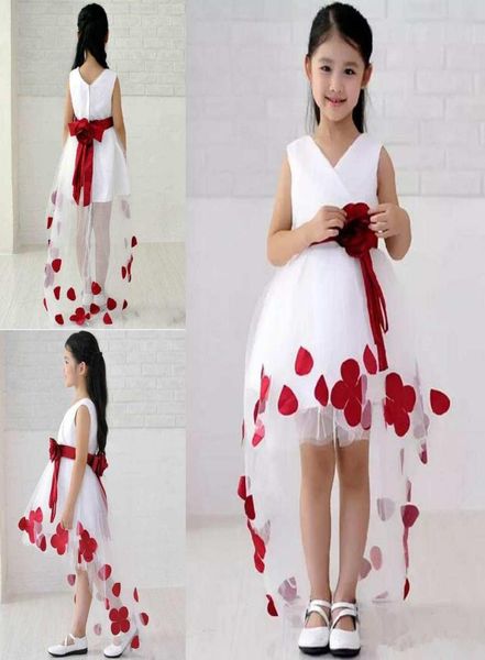 red flower appliques girls pageant dress high low tulle a line short front long back little girls evening party gown kids prom dre2207631, White;red
red flower appliques girls pageant dress high low tulle a line short front long back little girls evening party gown kids prom dre2207631, White;red