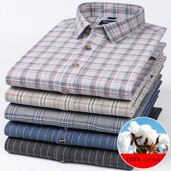 men's casual shirts men dress shirt cotton flannel striped autumn winter warm clothing long sleeve regular fit smart business for 23080, White;black
men's casual shirts men dress shirt cotton flannel striped autumn winter warm clothing long sleeve regular fit smart business for 23080, White;black