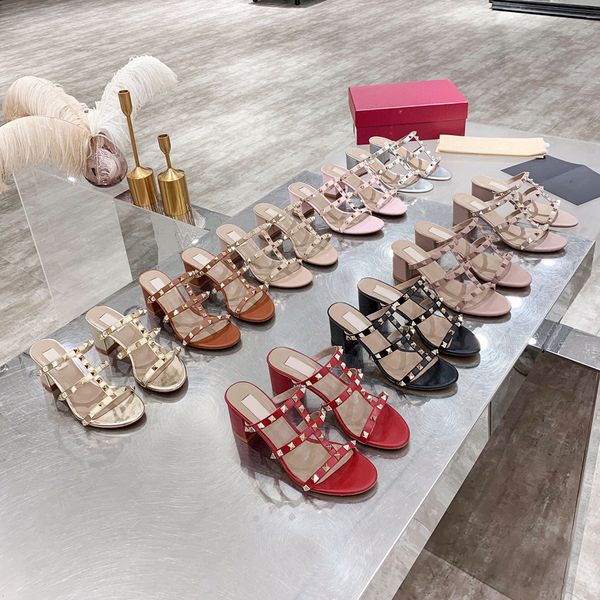 stud srivet embellished strap slippers mules evening shoes chunky block heels open-toe shoes women heels luxury designers heeled sandals fac, Black
stud srivet embellished strap slippers mules evening shoes chunky block heels open-toe shoes women heels luxury designers heeled sandals fac, Black