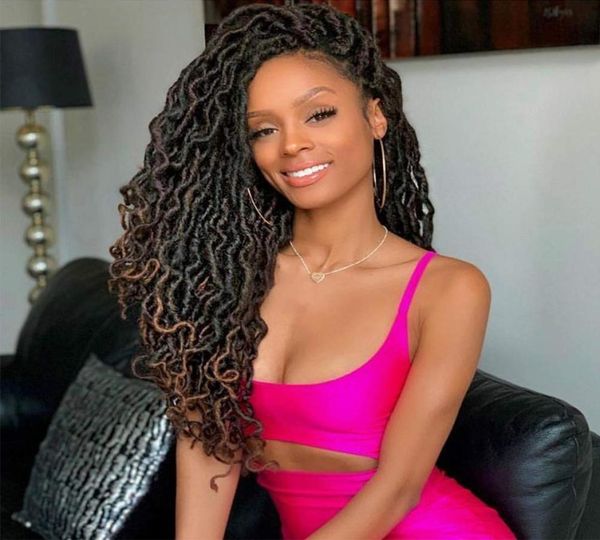 24 inch nu faux locs crochet braids hair prelooped goddess curly wavy braiding synthetic african roots braid collection ext2215703, Black
24 inch nu faux locs crochet braids hair prelooped goddess curly wavy braiding synthetic african roots braid collection ext2215703, Black