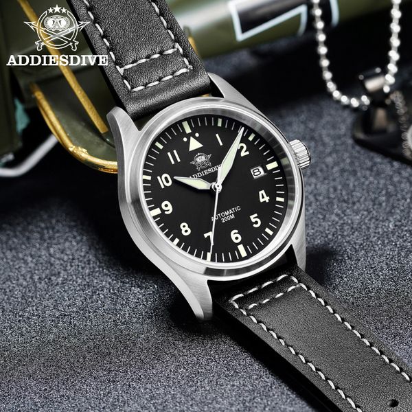 other watches addiesdive men pilot watch stainless steel 200m water resistant nh35 movement wristwatch sapphire glass 39mm automatic 230804, Slivery;black
other watches addiesdive men pilot watch stainless steel 200m water resistant nh35 movement wristwatch sapphire glass 39mm automatic 230804, Slivery;black