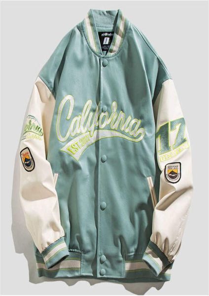 men embroidery jackets fashion oversized hip hop varsity baseball jacket leather sleeve high street loose fit letterman coa1550839, Black;brown
men embroidery jackets fashion oversized hip hop varsity baseball jacket leather sleeve high street loose fit letterman coa1550839, Black;brown
