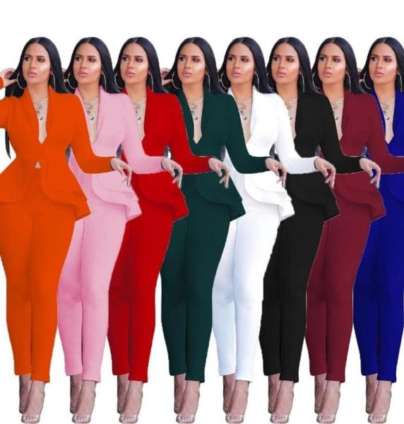 women039s suits blazers women winter womens set tracksuit full sleeve ruffles pants suit two piece office lady business wear 3570855, White;black
women039s suits blazers women winter womens set tracksuit full sleeve ruffles pants suit two piece office lady business wear 3570855, White;black
