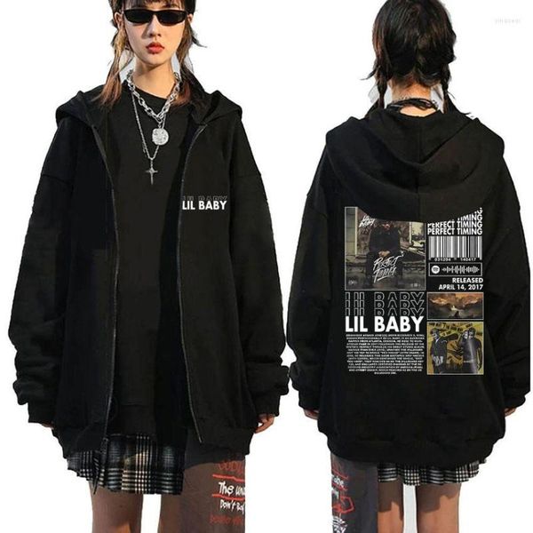 men's hoodies hip hop rapper lil baby perfect timing zipper hoodie men women fashion casual oversized zip up jacket rap streetwear, Black
men's hoodies hip hop rapper lil baby perfect timing zipper hoodie men women fashion casual oversized zip up jacket rap streetwear, Black