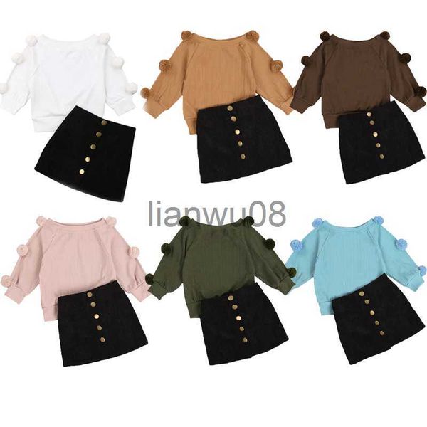 clothing sets focusnorm 6 colors fashion kids girls clothes sets 2pcs knit solid balls long sleeve pullover sweater aline button skirts x08, White
clothing sets focusnorm 6 colors fashion kids girls clothes sets 2pcs knit solid balls long sleeve pullover sweater aline button skirts x08, White