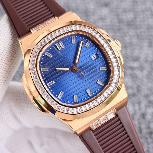 diamond mens watch mechanical automatic watches 40mm case with diamonds sapphire waterproof business wristwatch montre de luxe, Slivery;brown
diamond mens watch mechanical automatic watches 40mm case with diamonds sapphire waterproof business wristwatch montre de luxe, Slivery;brown