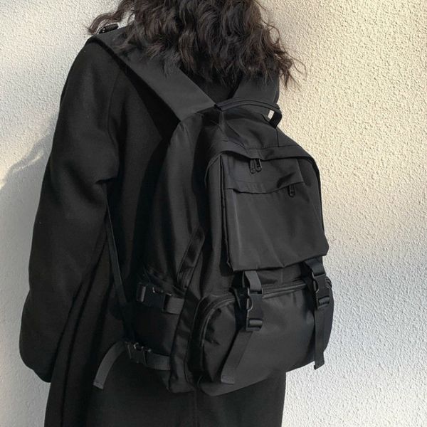 school bags large capacity button travel bag solid simple harajuku chic fashion retro high street backpacks preppy students backpack 230804
school bags large capacity button travel bag solid simple harajuku chic fashion retro high street backpacks preppy students backpack 230804