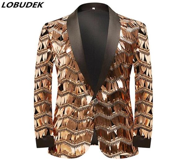 men039s highend champagne gold tassel sequin blazers bar stage singer concert performance mirror tuxedo banquet wedding groom 4304912, White;black
men039s highend champagne gold tassel sequin blazers bar stage singer concert performance mirror tuxedo banquet wedding groom 4304912, White;black