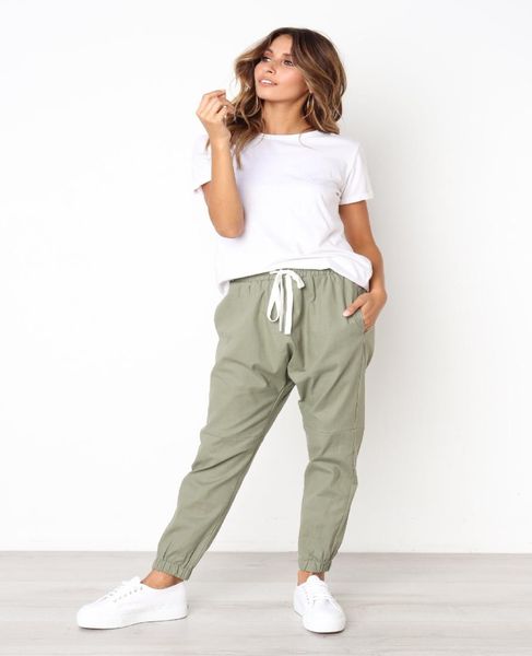 women solid color casual cargo pants ladies casual harem pant streetwear women military clothing joggers sweat pants5382595, Black;white
women solid color casual cargo pants ladies casual harem pant streetwear women military clothing joggers sweat pants5382595, Black;white