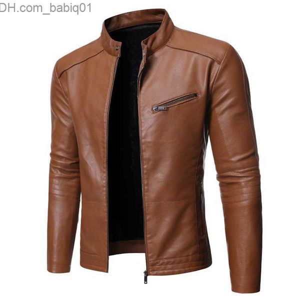 men's leather faux leather winter men's leather motorcycle jackets stand collar slim pu coats autumn male streetwear biker leather, Black
men's leather faux leather winter men's leather motorcycle jackets stand collar slim pu coats autumn male streetwear biker leather, Black