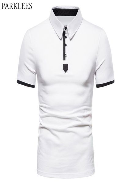 fashion contrast color shirt men 2020 summer short sleeve cotton white homme slim fit turn down collar camisa6229725, White;black 
fashion contrast color shirt men 2020 summer short sleeve cotton white homme slim fit turn down collar camisa6229725, White;black