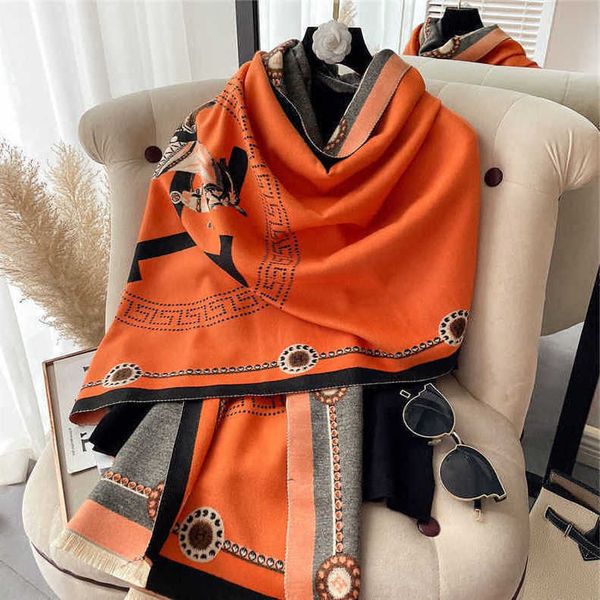 h carriage imitation cashmere fashion scarf for women's autumn winter warmth preservation long and thick air conditioned room large sha, Blue;gray
h carriage imitation cashmere fashion scarf for women's autumn winter warmth preservation long and thick air conditioned room large sha, Blue;gray