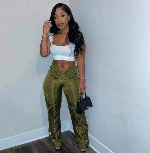 women s pants v front waist baggy pure color cargo ruched oversized traf trousers xxl fashion streetwear petite sweatpant 230803, Black;white
women s pants v front waist baggy pure color cargo ruched oversized traf trousers xxl fashion streetwear petite sweatpant 230803, Black;white