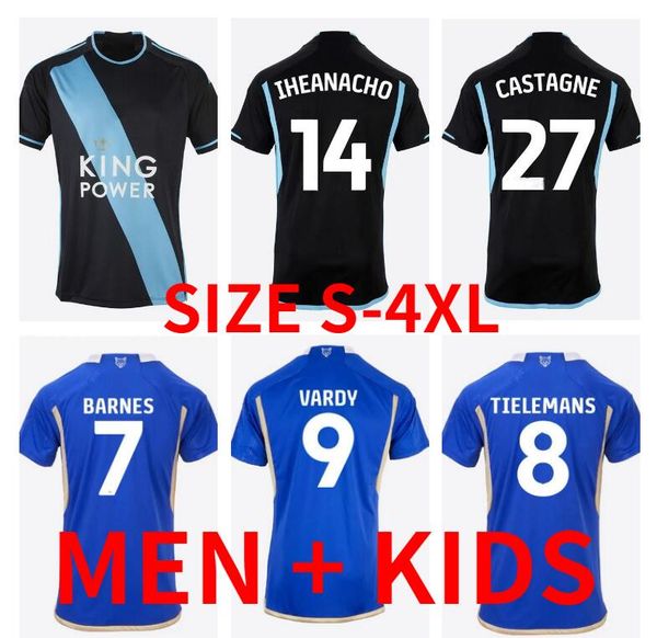 23 24 leicester soccer jersey city vardy maddison 2023 2024 barnes tielemans ayoze daka lookman away football kit shirt iheanacho men kids s, Black;yellow
23 24 leicester soccer jersey city vardy maddison 2023 2024 barnes tielemans ayoze daka lookman away football kit shirt iheanacho men kids s, Black;yellow