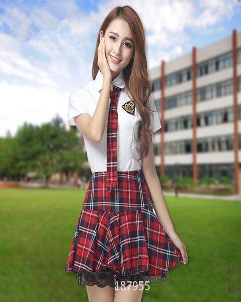 japanese school uniform for women students girls korean uniform school wear summer white shirt plaid lace skirt clothing6633106
japanese school uniform for women students girls korean uniform school wear summer white shirt plaid lace skirt clothing6633106