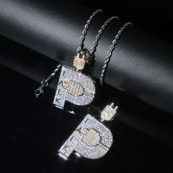 hip hop necklace gift white gold plated full cz plug pendant necklace for men women with 3mm 24inch rope chain, Silver
hip hop necklace gift white gold plated full cz plug pendant necklace for men women with 3mm 24inch rope chain, Silver