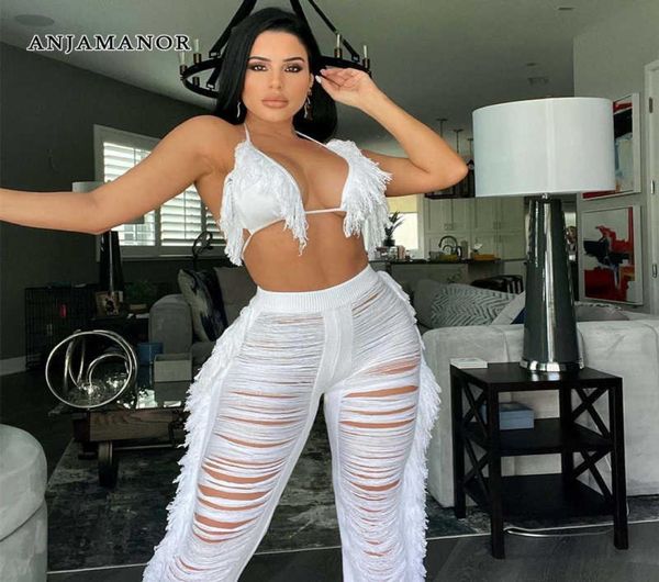 women039s two piece pants anjamanor knitted cut out fringe pants and bikini 2 piece sets womens summer beach vacation 5546728, White
women039s two piece pants anjamanor knitted cut out fringe pants and bikini 2 piece sets womens summer beach vacation 5546728, White