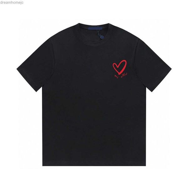 23s new red love logo letter printing t-shirt graffiti casual short sleeve oversize breathable tshirts, White;black
23s new red love logo letter printing t-shirt graffiti casual short sleeve oversize breathable tshirts, White;black