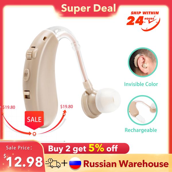 

ear care supply aicare rechargeable mini digital hearing aid sound amplifier for elderly deafness bte audio amplifier ear aids adjustable 23