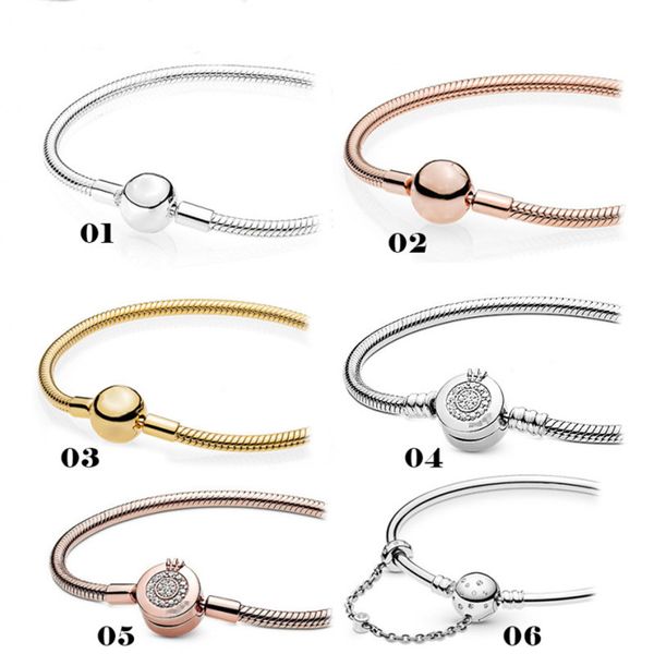 new type style pandora designer white copper round buckle bracelet crown snake bone chain jewlery bracelets, Black
new type style pandora designer white copper round buckle bracelet crown snake bone chain jewlery bracelets, Black