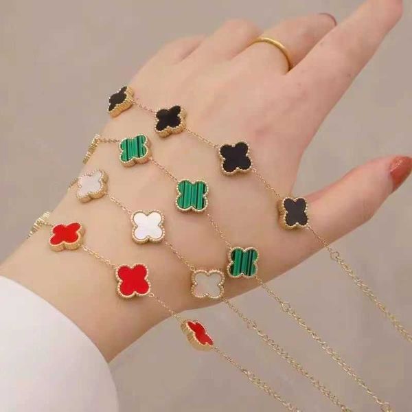 van clover bracelet four-leaf clover flower bracelet girl rose gold red handwear luxury small crowd delicate 2023 new, Golden;silver
van clover bracelet four-leaf clover flower bracelet girl rose gold red handwear luxury small crowd delicate 2023 new, Golden;silver