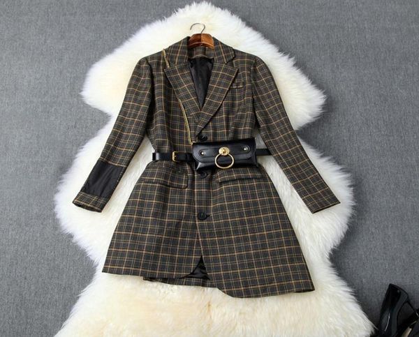 2019 fall autumn long sleeve notchedlapel glamorous plaid print belted asymmetry singlebreasted fashion blazers outwear coats o02456074, White;black
2019 fall autumn long sleeve notchedlapel glamorous plaid print belted asymmetry singlebreasted fashion blazers outwear coats o02456074, White;black