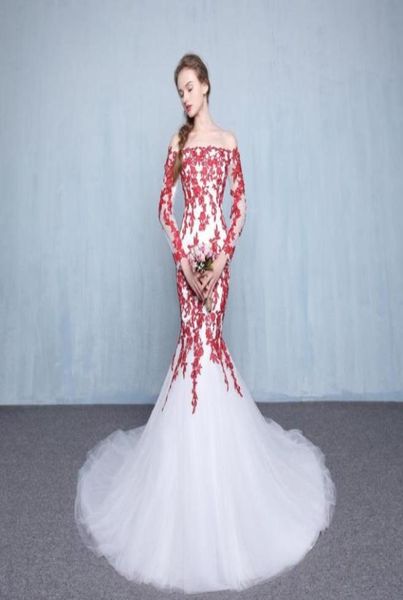 white and red mermaid wedding dresses 2019 court train offtheshoulder applique tulle long sleeve bridal gowns vestido de no451613540
white and red mermaid wedding dresses 2019 court train offtheshoulder applique tulle long sleeve bridal gowns vestido de no451613540