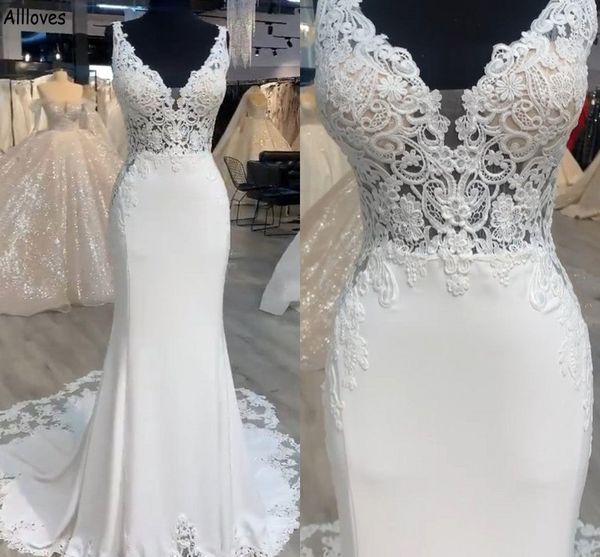 elegant simple satin mermaid wedding dresses boho garden country bridal gowns v neck sleeveless court train lace chic western rustic bride r, White
elegant simple satin mermaid wedding dresses boho garden country bridal gowns v neck sleeveless court train lace chic western rustic bride r, White