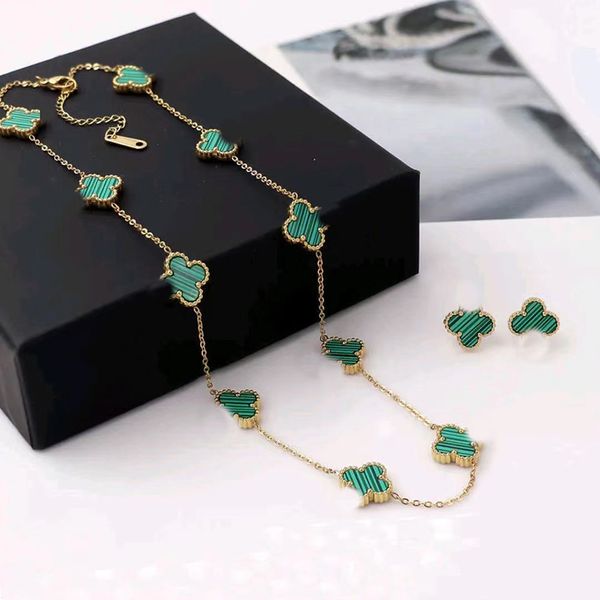luxury chain necklace for women stainless steel 18k plated gold pendant necklace 2 sided green 10 flower link chain necklaces inlaid shell w, Silver
luxury chain necklace for women stainless steel 18k plated gold pendant necklace 2 sided green 10 flower link chain necklaces inlaid shell w, Silver