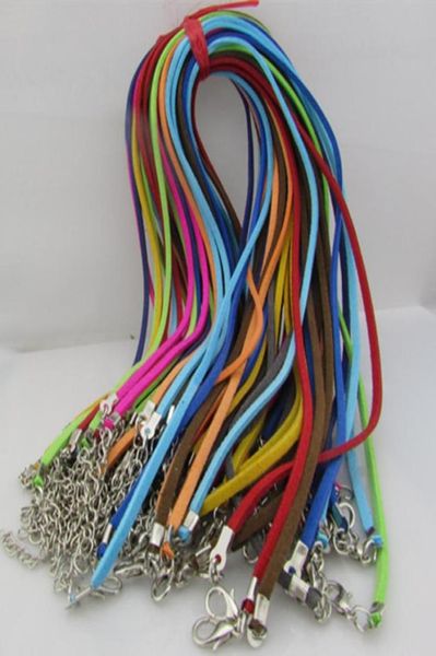 100pcslot mixed color suede leather necklace designer adjustable cord with lobster clasp necklace for diy jewelry charms making f45015072, White;red
100pcslot mixed color suede leather necklace designer adjustable cord with lobster clasp necklace for diy jewelry charms making f45015072, White;red