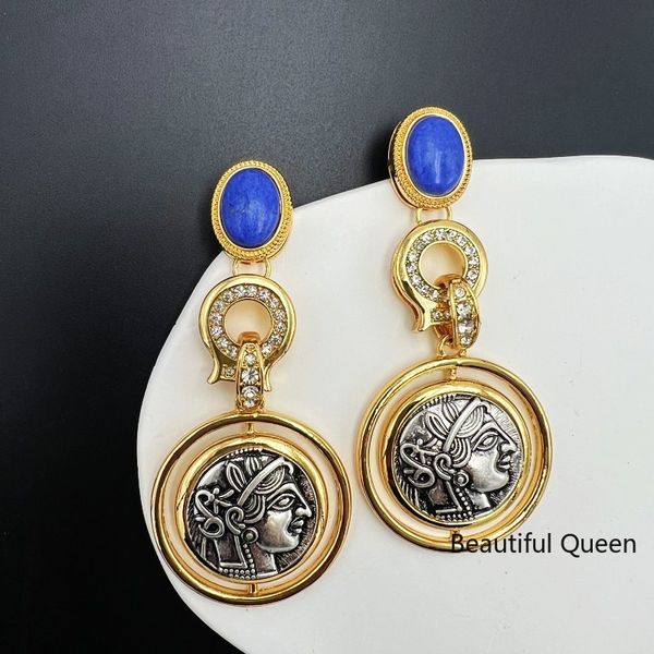stud medieval retro western gold plated light luxury head personalized 925 silver needle earrings 230803, Golden;silver
stud medieval retro western gold plated light luxury head personalized 925 silver needle earrings 230803, Golden;silver