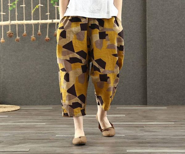 fje spring summer women pants plus size elastic waist geometric cotton linen harem pants vintage print loose wide leg pants d44 24409552, Black;white
fje spring summer women pants plus size elastic waist geometric cotton linen harem pants vintage print loose wide leg pants d44 24409552, Black;white