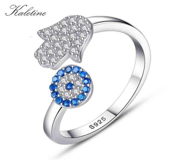 kaletine 925 sterling silver evil blue eye hamsa fatima hand adjustable female rings open size ring wedding jewelry1166542, Golden;silver
kaletine 925 sterling silver evil blue eye hamsa fatima hand adjustable female rings open size ring wedding jewelry1166542, Golden;silver