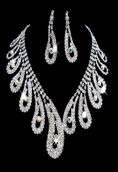 fashion rhinestones bridal jewelry sets silver crystals wedding necklaces and earrings for bride prom evening party accessories3766702, White
fashion rhinestones bridal jewelry sets silver crystals wedding necklaces and earrings for bride prom evening party accessories3766702, White