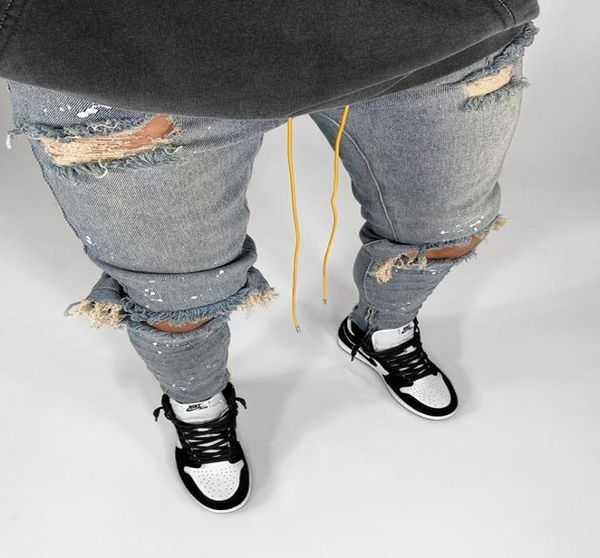 ripped jeans men skinny fit spring summer knee broken holes hip hop peicils pants streetwear distressed painted zippers desinger c9744629, Blue
ripped jeans men skinny fit spring summer knee broken holes hip hop peicils pants streetwear distressed painted zippers desinger c9744629, Blue