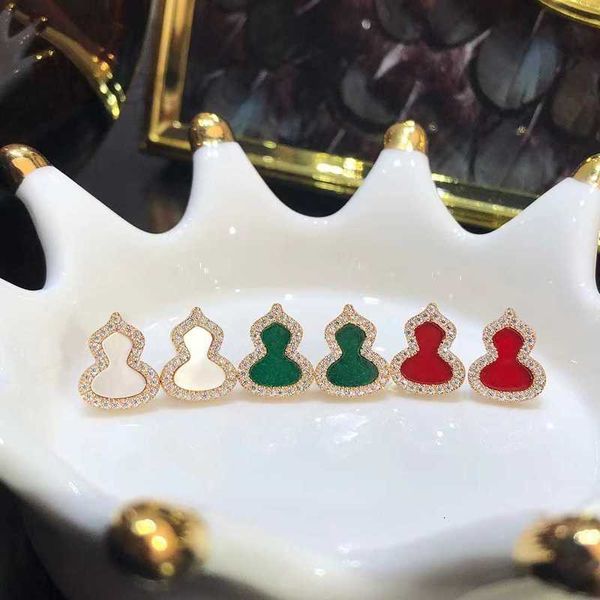 charm designer end kirin gourd earrings thickened and electroplated 18k rose gold red agate white mother shell for women's fashion nrff, Golden
charm designer end kirin gourd earrings thickened and electroplated 18k rose gold red agate white mother shell for women's fashion nrff, Golden