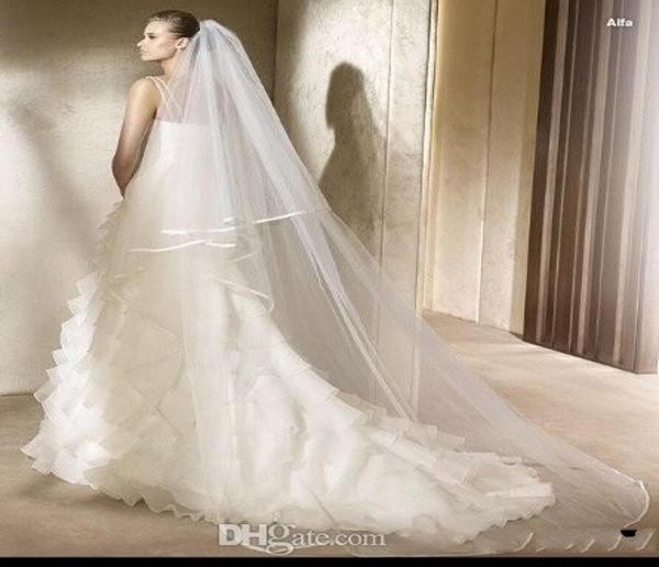 2t 3 meters ivory white wedding veil short bridal veils satin edge bridal head pieces cathedral bridal1518572, Black
2t 3 meters ivory white wedding veil short bridal veils satin edge bridal head pieces cathedral bridal1518572, Black