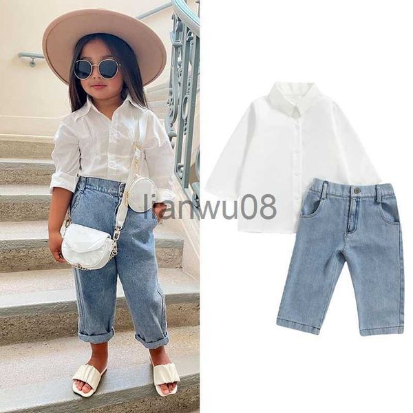 clothing sets focusnorm 16y autumn fashion kids girls 2pcs clothes sets solid long sleeve single breasted shirts denim pants x0803, White
clothing sets focusnorm 16y autumn fashion kids girls 2pcs clothes sets solid long sleeve single breasted shirts denim pants x0803, White