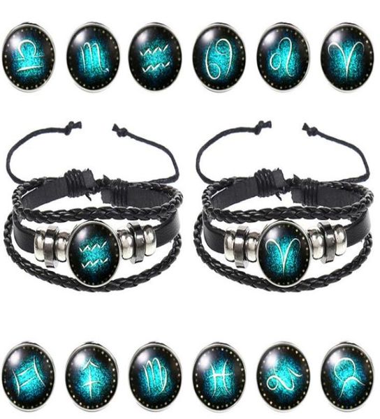 new korean 12 constellations leather bracelet fashion creative zodiac bracelet 8794252, Golden;silver
new korean 12 constellations leather bracelet fashion creative zodiac bracelet 8794252, Golden;silver